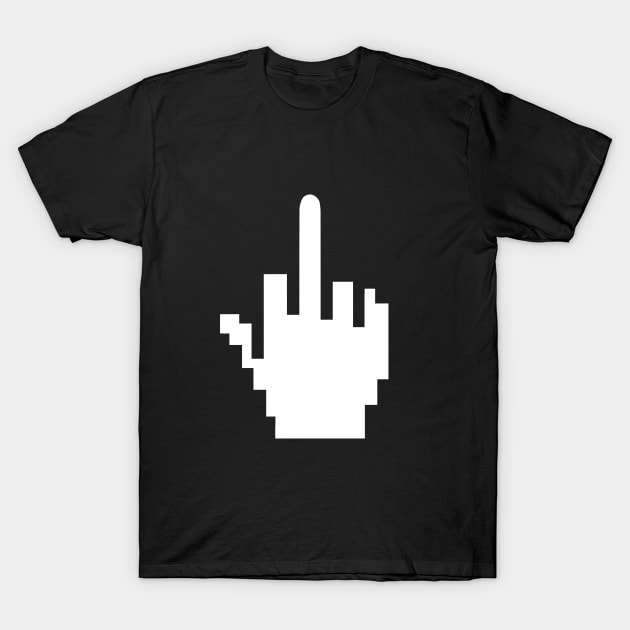 Middle Finger T-Shirt T-Shirt by dumbshirts